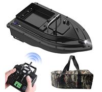 Kavolet 500m Bateau de pêche télécommandé, GPS Bateau d'appâts, capacité de 2KG, Bateau de pêche de nuit avec grand réservoir d'appâts, Bateau de pêche automatique, Batterie rechargeable 5200mAh