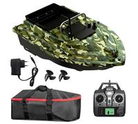 Kavolet Bateau à appât télécommandé - 500 m - Avec GPS - Charge de 2 kg - Avec grand récipient à appâts - Batterie rechargeable de 12 000 mAh