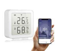 Kavolet Capteur de température sans fil Tuya WIFI, Thermomètre hygromètre intelligente pour maison, Capteur D'humidité de la Température sans fil, Système de scène domotique, Compatible avec Alexa