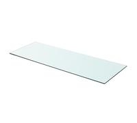 Kavolet Étagère en verre transparent 80 x 30 cm - Étagère murale pour salle de bain - Épaisseur : 8 mm