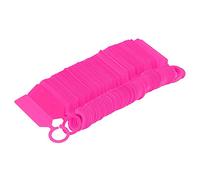 Kavolet Étiquettes à Suspendre pour Plantes et Arbres, 100 Pièces, en PVC, en Forme D'anneau, Réutilisables, 11 X 2,4 Cm, Faciles à Suspendre, pour les Plantes de Jardin et les gr (Rose)