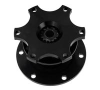 Kavolet Kit Adaptateur de Moyeu de Volant Universel à 6 Trous, Démontage Rapide, Alliage CNC, Installation Facile pour les Passionnés de Course, Antivol, Trous de Précision, Tout Nouveau (Noir)
