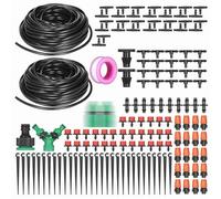 Kavolet Kit D'irrigation Goutte à Goutte Précis, Système D'arrosage Efficace pour Jardin, Pelouse, Terrasse avec Buse de Brumisation, Accessoires D'irrigation pour Culture Hydroponique, Tube de 40 M
