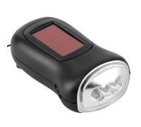 Kavolet Lampe de Poche Rechargeable à L'énergie Solaire à la Manivelle à la Main, Torche de Dynamo D'urgence avec une Grande efficacité LED pour le Camping en Plein Air, équipement de