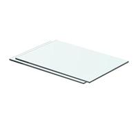 Kavolet Lot de 2 étagères en verre transparent 40 x 20 cm pour salle de bain Épaisseur 8 mm