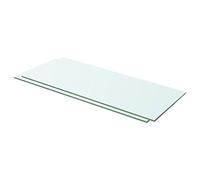 Kavolet Lot de 2 étagères en verre transparent 60 x 20 cm pour salle de bain Épaisseur 8 mm