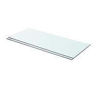 Kavolet Lot de 2 étagères en verre transparent 70 x 30 cm pour salle de bain Épaisseur 8 mm