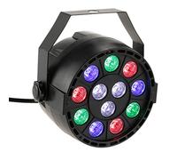 Kavolet Lumière de Scène, DMX-512 RGBW Projecteur LED, Éclairage Stroboscopique Professionnelle, 8 Canaux pour Fête Disco Spectacle, pour DJ Bar Mariage Noël Halloween, 15W AC 90-240V
