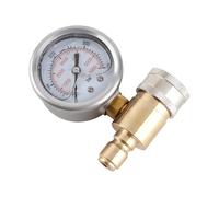 Kavolet Manomètre en Métal Durable 3/8 Pouces 5800PSI pour une Pressurisation Antichoc, échelle Claire, Lectures Précises pour la Pression de L'air//eau
