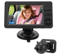 Kavolet Moniteur de Voiture pour bébé, Caméra de Vision Nocturne 1080P avec écran Cristallin pour la sécurité Tout-Petits - Convient Une Utilisation dans la Voiture et à Maison