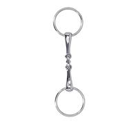 Kavolet Mors de Filet, Mors de Cheval en Acier Inoxydable, Bouche Cheval, Joint Lâche, Résistant à l'usure, Antirouille, Joint Torique, Bouche avec Maillons Art