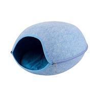Kavolet Niche pour chat en feutre naturel faite à la main pour chats d'intérieur, chatons et animaux domestiques, quatre saisons, universelle