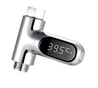 Kavolet Thermometre douche, Thermomètre bain bébé, Affichage numérique de la température de douche LED, affichage Celsius/Fahrenheit, écran rotatif à 360 °, pour cuisine salle de bain familiale