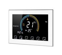 Kavolet Thermostat programmable intelligent Wi-Fi, pour chaudière eau/gaz, avec indice UV/affichage humidité/fonction de verrouillage, contrôle APP vocal, LCD rétro-éclairé, compatible avec Echo