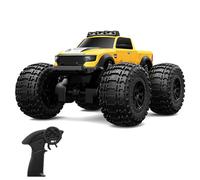 Kavolet Voiture Amphibie Tout-Terrain Télécommandée, Véhicule de Cascade 2,4 GHz 4WD pour Enfants, pour Garçons et Filles, Jouet Aquatique Tout Terrain Piscine de Plage (Jaune #-1)