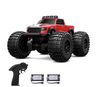 Kavolet Voiture Amphibie Tout-Terrain Télécommandée, Véhicule de Cascade 2,4 GHz 4WD pour Enfants, pour Garçons et Filles, Jouet Aquatique Tout Terrain Piscine de Plage (Rouge #-2)