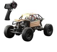 Kavolet Voiture Télécommandée Tout Terrain 4 Roues Motrices Tout-Terrain, Jouet avec Phares LED pour Garçons et Filles, Véhicule électrique 2,4 GHz, pour Enfants (Beige)