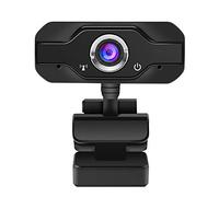 Kavolet Webcam Fixe 1080P avec Microphone, Vidéo Haute Résolution, Balance des Blancs Automatique, 30 Images par Seconde, Grand Angle 93°, Rotatif, Microphone Numérique