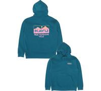 Kavu - Sweat à capuche - Fade Away Sweatshirt Transformative Teal pour Homme en Coton - Taille M - Bleu Bleu M
