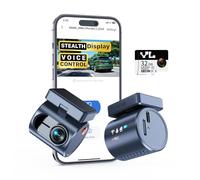 KAWA Dashcam 2K,Écran Discret,Commande Vocale,Caméra de voiture WiFi | Caméra Avant,Carte TF 32Go incluse,G-Capteur,Enregistrement en Boucle,Contrôle App,NightEagle,Mode Parking 24H
