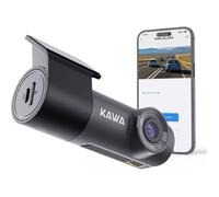 KAWA Dashcam Voiture Avant 1296P,Mini Camera pour Voitures avec Application,WiFi,Vision Nocturne WDR,Corps Rotatif à 360°,Angle d