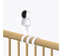 KAWA Support de moniteur de bébé, support de moniteur de bébé universel pour berceau, support de moniteur de bébé flexible, compatible avec toutes les caméras de bébé 1/4 à trois trous, sans outils ni