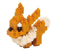 KAWADA Nanoblock 130 Piece 3D Puzzle Pokemon - EVE / NBPM-05, Bandai, Évoli