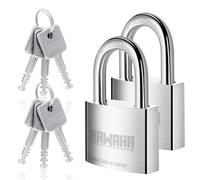 KAWAHA 41/40-2PS Cadens haute sécurité acier inoxydable clé inoxydable intérieur extérieur robuste antirouille (40 mm, clés identiques - Lot de 2)