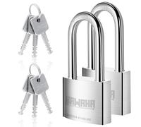 KAWAHA 41/40L-2PS Cadens à anse longue en acier inoxydable haute sécurité, clé en acier inoxydable (robuste, antirouille)