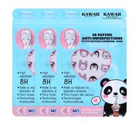 Kawai Friends Patch Bouton 60 pcs - Patch Anti Bouton Hydrocolloïde - Patch Acné Visage Jour Nuit - Pimple Patch Absorbe Sébum Point Noir Nez - Design Cute Adolescents Adultes