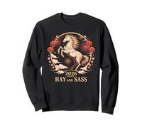 Kawaii 2026 Cheval Lady Alimenté par Hay & Sass Zodiac Girl Sweatshirt