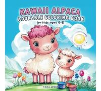 Kawaii Alpaca: Adorable coloring book for kids Ages 4-8