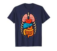 Kawaii Anatomie des Organes Humains Dessin animé Med étudiant Enseignant T-Shirt