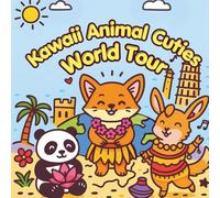 Kawaii Animal Cuties World Tour: Relaxing & Fun: A Cute, Big & Simple Kawaii Coloring Book for Kids and Adults of All Ages - Enjoy Cute Animals and World Travel. Perfect for Stress Free Coloring with Bold Lines, Easy Designs for Calm and Relaxing Fun.