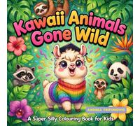 Kawaii Animals Gone Wild: 50 Cute Colouring Pages for Kids Ages 3-8