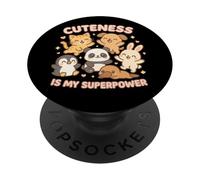 Kawaii Animals Group - La Mignonne est ma Superpuissance PopSockets PopGrip Adhésif