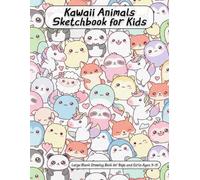 Kawaii Animals Sketchbook for Kids: Cute Drawing Book with Adorable Kawaii Borders | Blank Pages with Fun Animal Frames | Creative Doodle Book for Boys and Girls