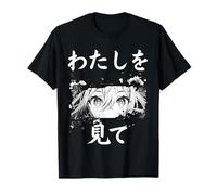 Kawaii Anime Girl Eyes Art Japonais Style Bande dessinée Look at Me T-Shirt