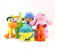 Kawaii Anime Pato Peluche Dessin Animé Barto Canard Chiot Lula Ellie Éléphant Enfants Appease Poupée Chambre Décor Cadeau Anniversaire 16-28cm 6 Pcs