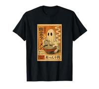 Kawaii Anime Vibes Ghost Japanese Ramen Halloween T-Shirt
