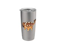 Kawaii Ankylosaurus Gobelet isotherme en acier inoxydable double paroi