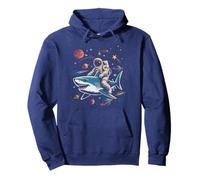 Kawaii Astronaute Riding Shark I Need Space Give Me Summer Sweat à Capuche