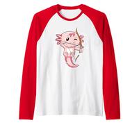 Kawaii Axolotl Pun Drôle Archer Archery tir à l'arc Manche Raglan