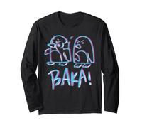 Kawaii Baka Pingouin Oreille pour Otakus, Anime et Manga Manche Longue