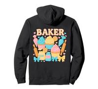 Kawaii Baker Cupcake Coquette avec farine et nœuds Sweat à Capuche