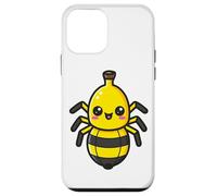Kawaii Banane Araignée Mignon Cartoon Insecte Coque pour iPhone 12 Mini