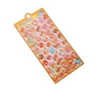 Kawaii Bande Dessinée 3D Relief Autocollant Mignon Cristal Gelée Patch Pour Téléphone Portable Cas Miroir Scrapbook Journal Décor Animal