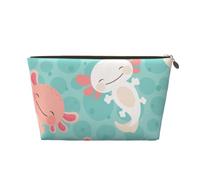 Kawaii bébé Mignon Axolotl, Trousse de Maquillage Trousse à cosmétiques Trousse de Toilette de Voyage Portable Pochette de Toilette