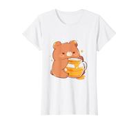 Kawaii Bébé Ours Manger dans Un Pot De Miel Mignon Drôle Art T-Shirt Graphique avec Valeur