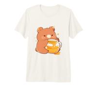 Kawaii Bébé Ours Manger dans Un Pot De Miel Mignon Drôle Art T-Shirt Haut de Gamme